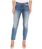 7 For All Mankind Roxanne Ankle W/ Raw Hem In Wall Street Heritage (wall Street Heritage) Women's Jeans
