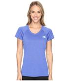 The North Face Initiative Short Sleeve Shirt (amparo Blue Heather (prior Season)) Women's Short Sleeve Pullover