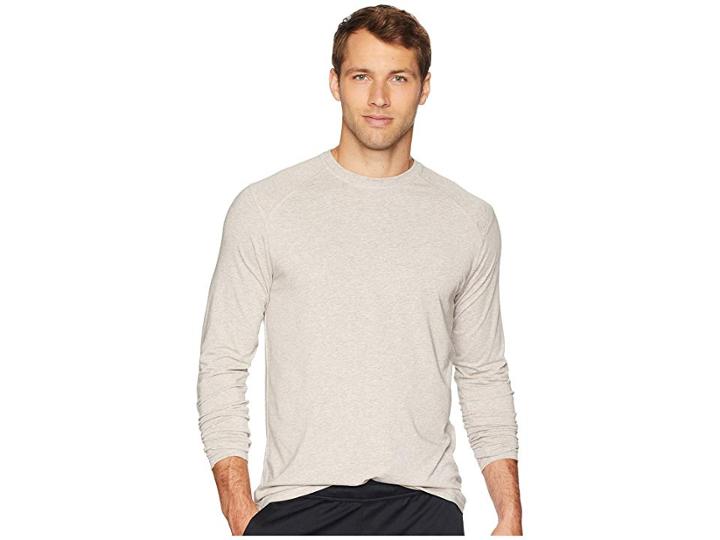 Tasc Performance Carrollton Long Sleeve Shirt (crater Heather) Men's Long Sleeve Pullover