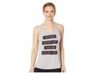 New Balance Heather Tech Graphic Tank Top (heather Charcoal) Women's Sleeveless