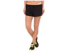 Under Armour Ua Perfect Pace Short (black/cyber Orange/reflective) Women's Shorts