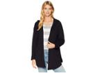 Kensie Drapey Fleece Jacket Ks9k2278 (black) Women's Coat