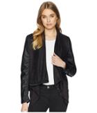 Blank Nyc Drape Front Jacket In Whatever It Takes (black) Women's Coat