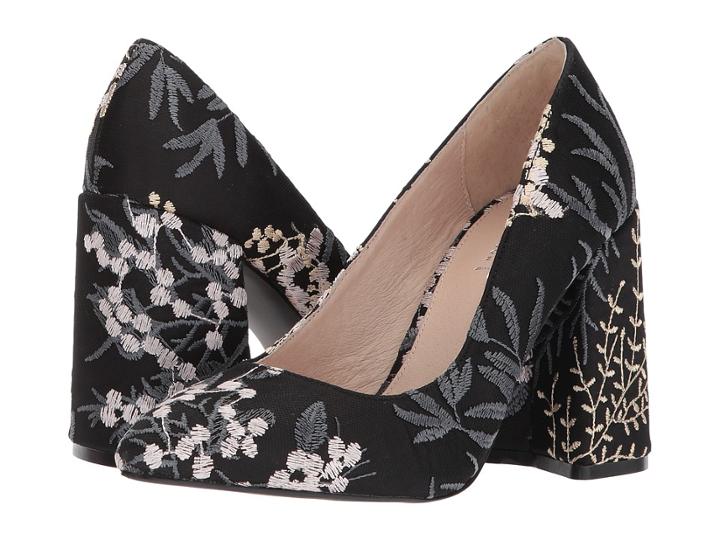 Shellys London Hester (black Floral) High Heels