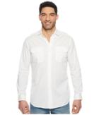 Polo Ralph Lauren Garment Dyed Chino Long Sleeve Sport Shirt (white) Men's Clothing