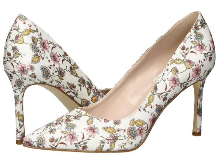 Nine West Emmala Pump (white Multi Fabric) Women's Shoes