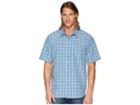 Quiksilver Waterman Checked Light Shirt (blue Shadow) Men's Clothing
