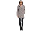 Kenneth Cole New York Faux Fur Teddy Coat (pale Grey) Women's Coat