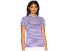 Nike Golf Dry Polo Short Sleeve Stripe (court Purple/white/white) Women's Clothing