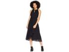 Tahari By Asl Sleeveless Keyhole Shift Dress (black) Women's Dress