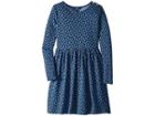 Polo Ralph Lauren Kids Floral French Terry Dress (little Kids/big Kids) (blue/cream Multi) Girl's Dress