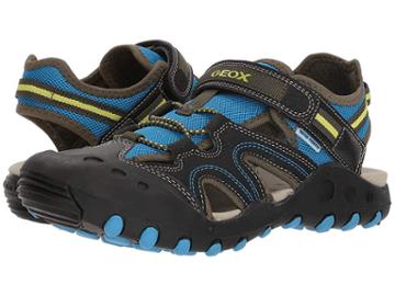 Geox Kids Kyle 12 (big Kid) (black/sky) Boy's Shoes