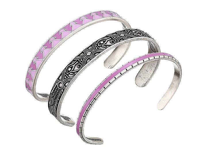 Alex And Ani Eye Of Horus Cuff Bracelet Set (silver) Bracelet
