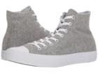 Converse Chuck Taylor(r) All Star(r) Essential Terry Hi (gray/white/white) Shoes