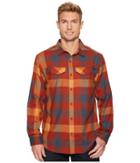 Columbia Silver Ridge Flannel Long Sleeve Shirt (rusty Graphic Check) Men's Long Sleeve Button Up