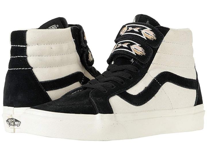 Vans Sk8-hi Reissue V ((native Embroidery) Black/marshmallow) Men's Skate Shoes