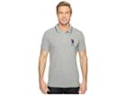 U.s. Polo Assn. Slim Fit Short Sleeve Pique Polo Shirt (heather Grey) Men's T Shirt