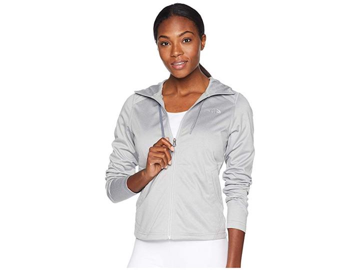 The North Face Tech Mezzaluna Hoodie (tnf Light Grey Heather) Women's Sweatshirt