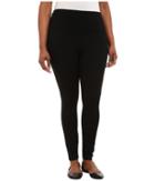 Lysse Plus Size Ponte Legging W/ Center Seam 15190 (black) Women's Casual Pants