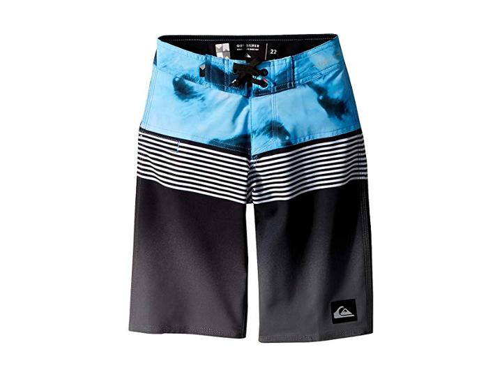 Quiksilver Kids Highline Lava Division Boardshorts (big Kids) (black) Boy's Swimwear