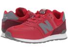 New Balance Kids Gc574v1 (big Kid) (red/grey) Boys Shoes