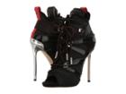 Dsquared2 Neoprene Vitello Ankle Boot (nero/nero) Women's Lace-up Boots