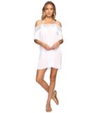 La Blanca Island Goddess Off The Shoulder Dress Cover-up (white) Women's Swimwear
