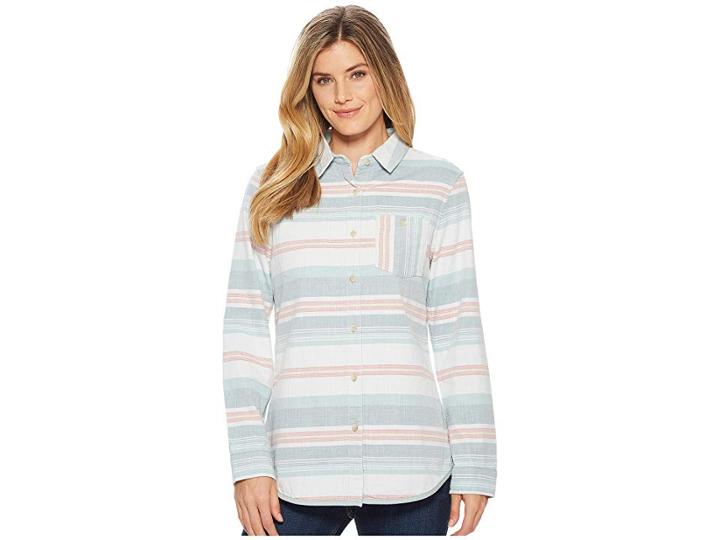 Pendleton Reversible Serape Cotton Shirt (ivory Multi) Women's Long Sleeve Button Up