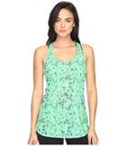 New Balance Accelerate Tunic Graphic (lime Glow Water Floral) Women's Sleeveless