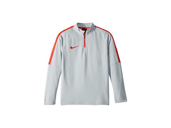 Nike Kids Dry Soccer Drill Top (little Kids/big Kids) (wolf Grey/light Crimson/light Crimson) Kid's Clothing