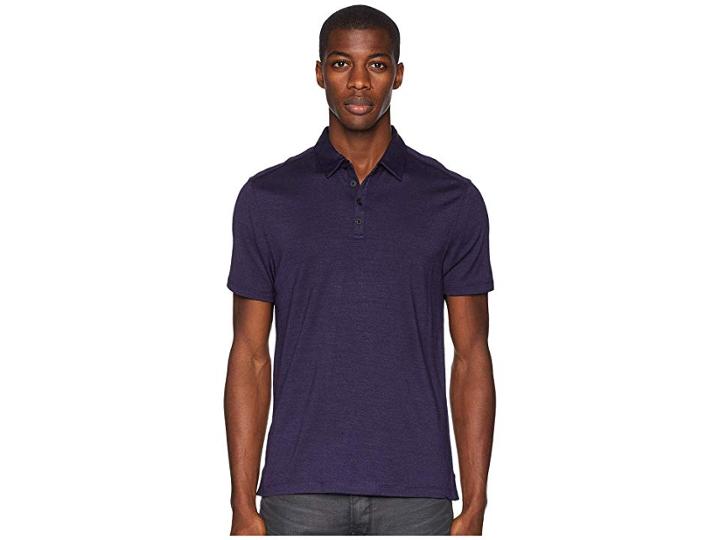 John Varvatos Collection Hampton Polo K212u3 (purple) Men's Clothing