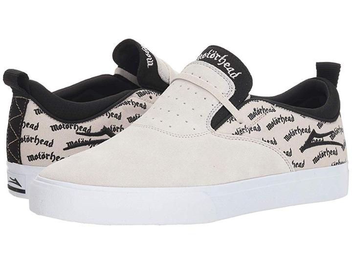 Lakai Riley 2 X Motorhead (white/black Suede) Men's Shoes