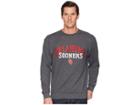 Champion College Oklahoma Sooners Eco Powerblend Crew (granite Heather) Boy's Short Sleeve Pullover
