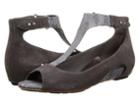 Tsubo Gerri Snake (charcoal Suede) Women's Sandals