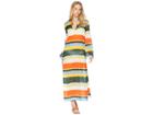Tory Burch Swimwear Balloon Stripe Stephanie Beach Caftan Cover-up (tie-dye) Women's Swimwear
