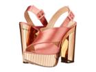Charlotte Olympia Electra (power Pink/gold Satin/perspex) High Heels