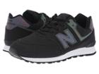 New Balance Kids Gc574v1 (big Kid) (black/multi Iridescent) Girls Shoes