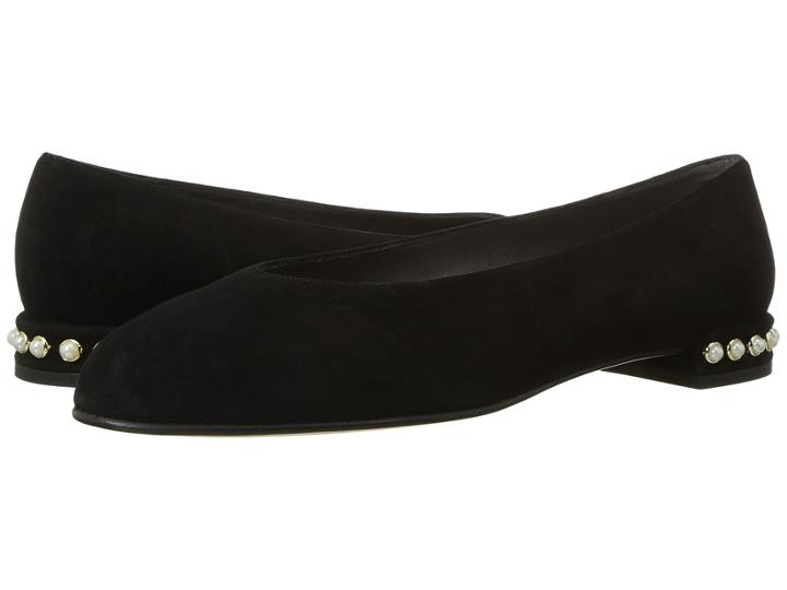 Stuart Weitzman Chicpearl (black Suede) Women's Shoes