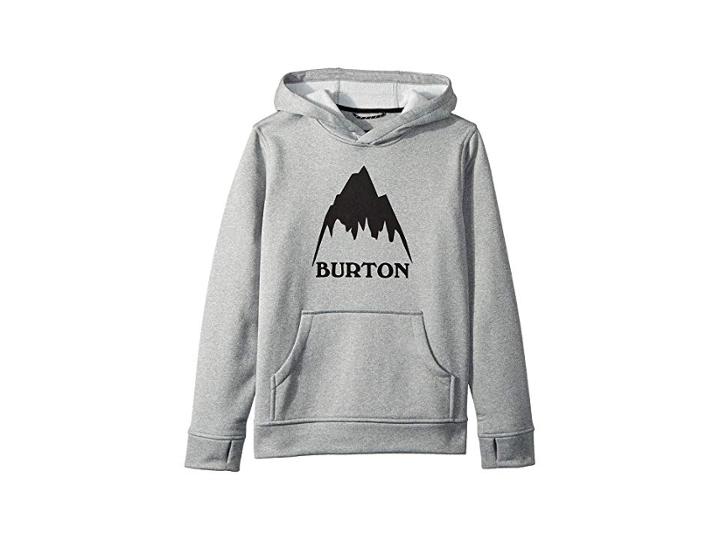 Burton Kids Oak Pullover Hoodie (little Kids/big Kids) (monument Heather 1) Boy's Sweatshirt