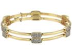 Vince Camuto Bangle Bracelet Set Of Two (gold/crystal) Bracelet
