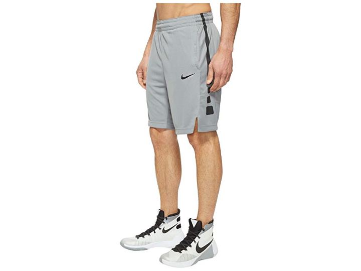 Nike Elite Stripe Basketball Short (cool Grey/cool Grey/black/black) Men's Shorts