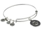Alex And Ani Sigma Kappa Charm Bangle (rafaelian Silver Finish) Bracelet
