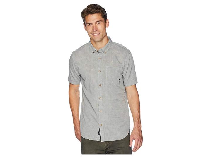 Vans Wakefield Short Sleeve Woven (frost Grey) Men's Clothing
