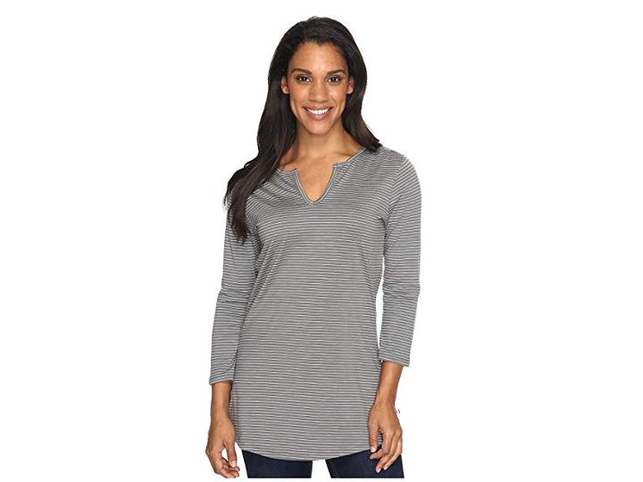 Toad&co Tamaya Dos Tunic (smoke Lean Stripe) Women's Blouse