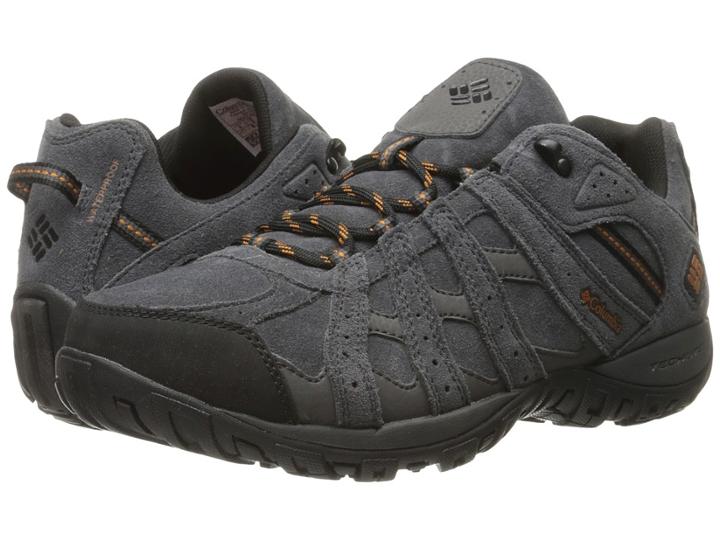 Columbia Redmond Leather Omni-tech (dark Grey/bright Copper) Men's Shoes