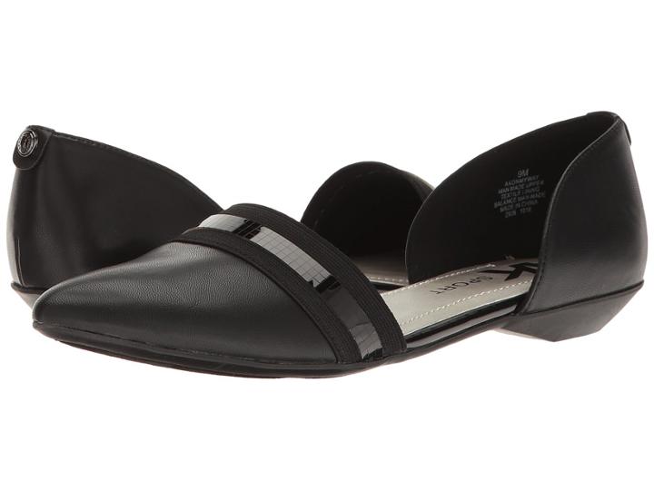 Anne Klein Onmyway (black/black Synthetic) Women's Shoes