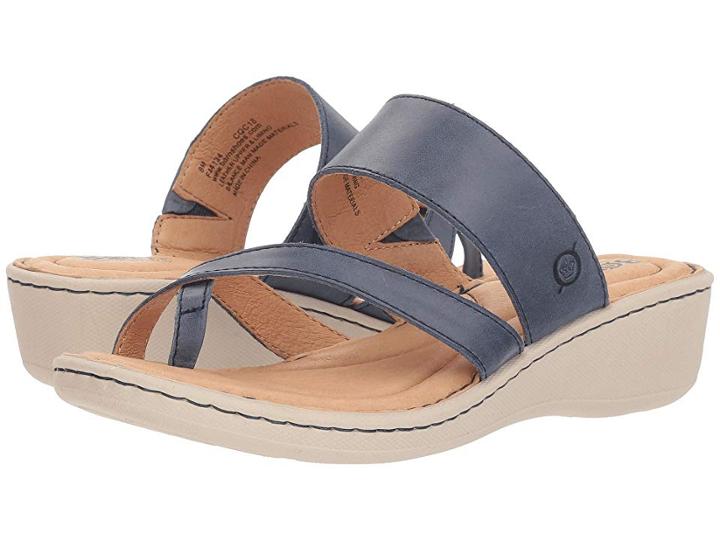Born Siene (navy Full Grain Leather) Women's  Shoes