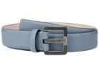 Calvin Klein 32mm Smooth Panel W/ Two-tone Buckle (dusty Blue) Women's Belts