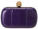 Alexander Mcqueen - Britanna Skull Box Clutch (purple)