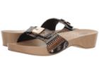 Dr. Scholl's Classic (black Global Print) Women's Slide Shoes